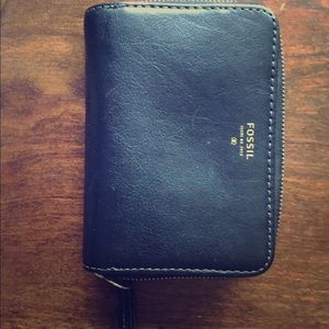 Black Fossil Wallet
